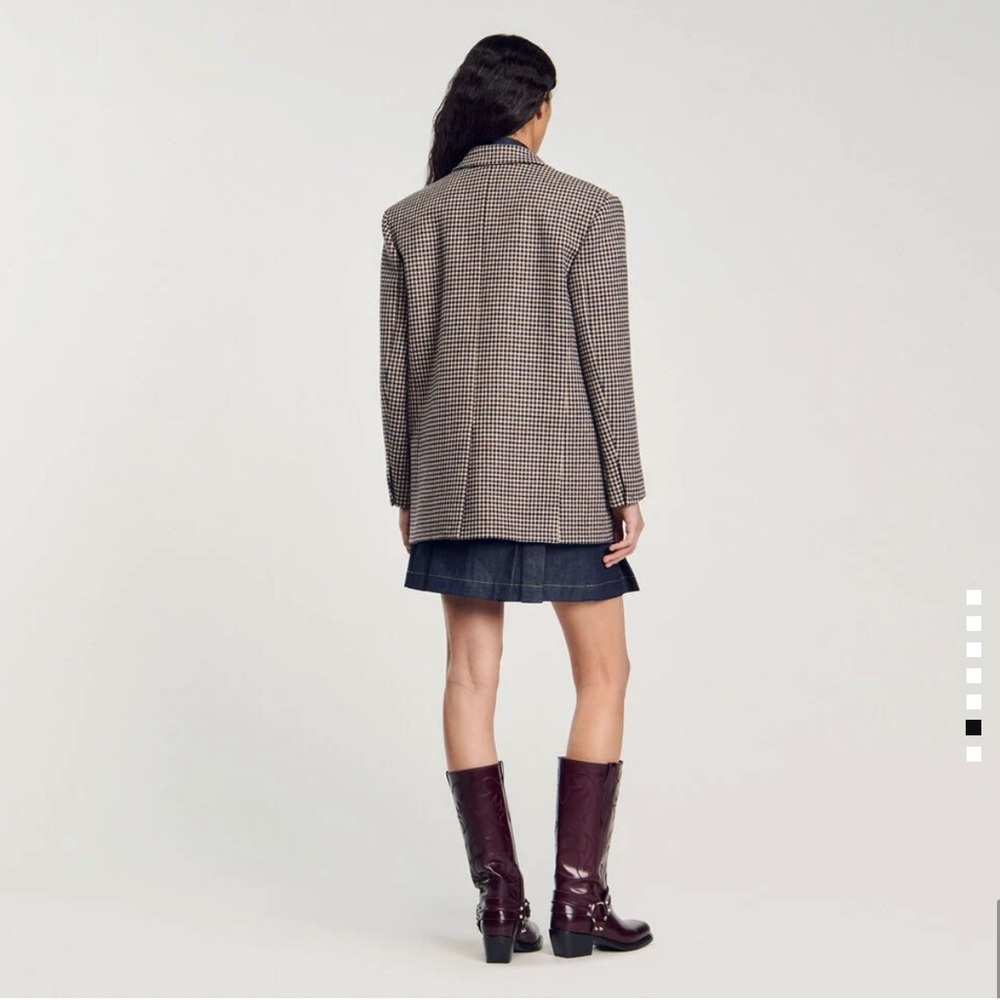 Women's Houndstooth Blazer - Picture 3 of 6